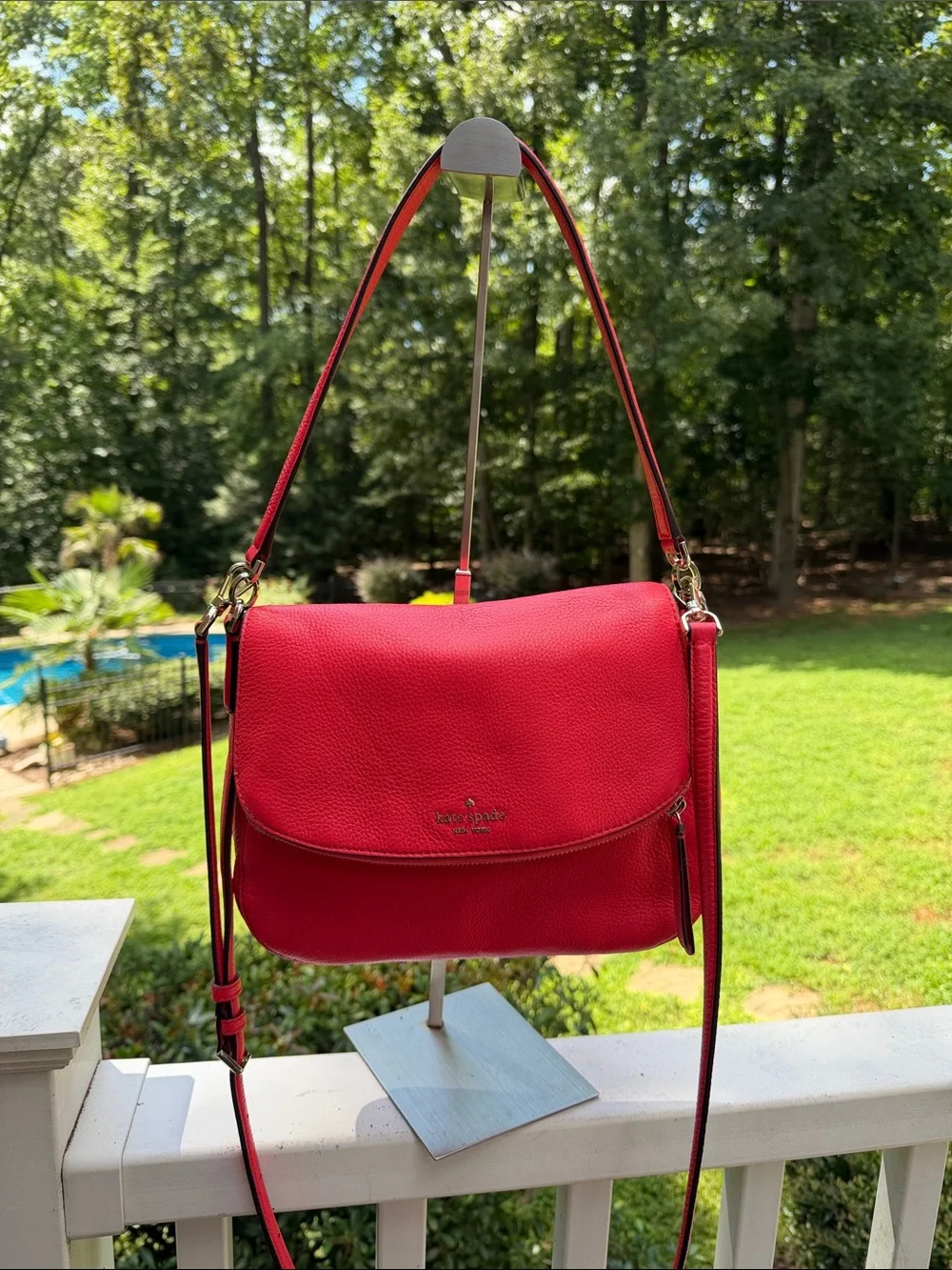 kate spade Red Leather Crossbody Bag